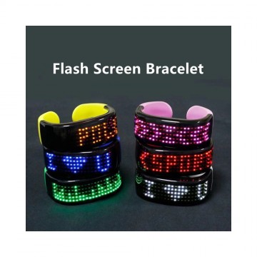 LED Flash Screen Bracelet, Magic Led Wristband